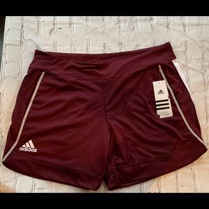 NWT adidas Running Shorts Burgundy Size L athletic
